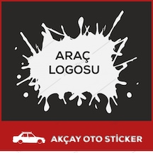Tüm Araçlara Uygun Uyarı Boya Sıçraması Sticker Uyarı Araç Sticke