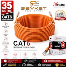Nexans 35 Metre Cat6 Data Kablosu Turuncu Halojen Free Patch Cord