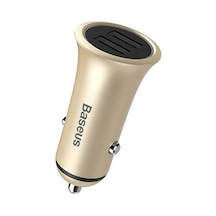 Baseus Trumpet Serisi 3.1A Çift Usb Girişli Metal Araç Şarjı