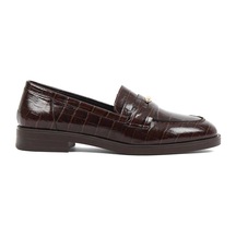 Kadın Kahverengi Kroko Rugan Deri Loafer