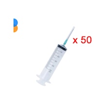 Genject 50ml 3p Contalı 3p Yeşil İğneli Enjektör 50'li Kutu