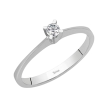 Sirius G Renk 0,10 Karat Pırlanta Tektaş Yüzük 0804R0162