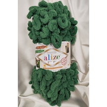 Puffy Çam Yeşili El Örgü İpi 100gr. 9mt. 5'li Paket - Renk: 532