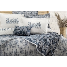 Valencia 8 Parça Çift Kişilik Çeyiz Seti Lacivert 240 X 260 Cm Lacivert