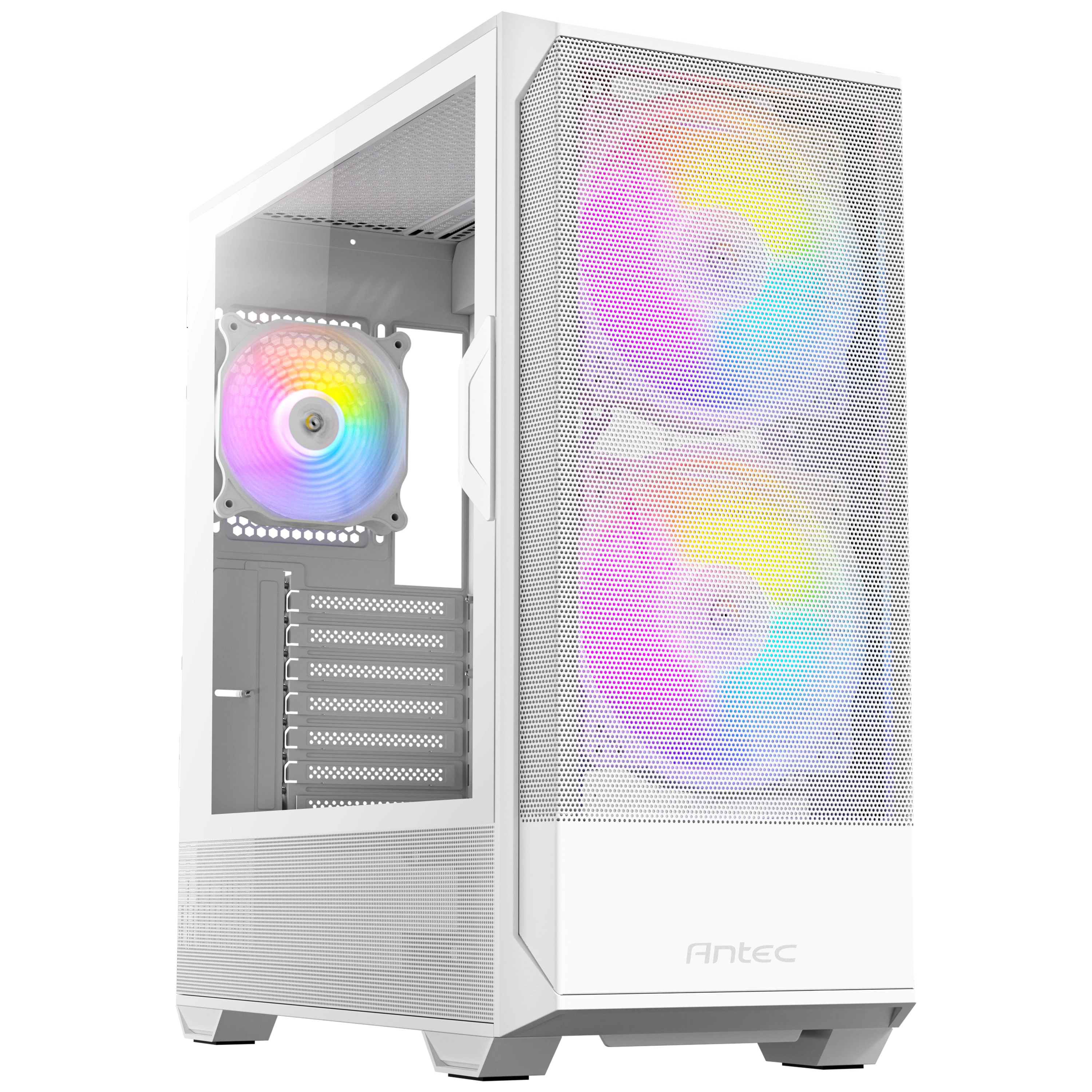 Antec Nx416l Argb 2x160mm + 1x120mm Fanlı Mesh Atx Type-c Beyaz Oyuncu Kasası