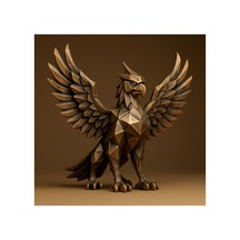Garuda Figürü Bakır Görünüm 15 Cm