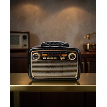 Müzik Kutusu Bluetooth Bağlantılı El Fenerli Nostaljik Tasarım Ucznostaljikr2-1