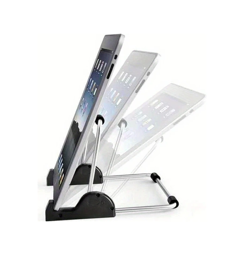 Gateesat Siyah 3 Adet Ayarlanabilir Katlanır Tablet Dizüstü Bilgisayar Standı Taşınabilir Ergonomik Tutucu