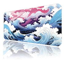 İlyuka Mousepad 90x40cm Büyük Boy Xxl Mp459040 Japanese Waves