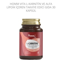 L- Karnitin Ve Alfa Lipoik İçeren Takviye Edici Gıda