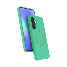 Samsung Galaxy A36 Uyumlu Regal Magsafe Standlı Kapak - Yeşil