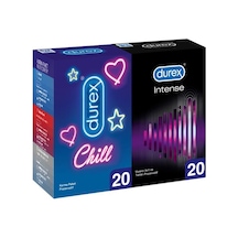 Durex Chill Karma Paket 20'li + Intense Prezervatif 20'li