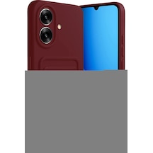 Durukar Realme Note 60 Kelvin Kartvizitli Silikon - Bordo