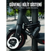 Ers Kalın Pvc Kaplamalı Dayanıklı Motosiklet Ve Bisiklet Güvenlik Kilidi