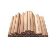 Ahşap Kavale Çubuk Çıta Yivli Kayın Kavela 15 Cm 10 Mm 50 Adet