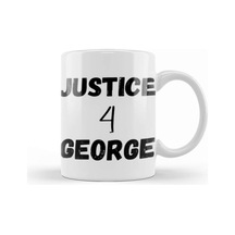 Justice For George Floyd Black Lives Matter 2021 Kupa Bardak Porselen Karışık
