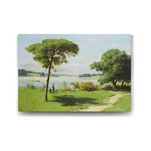 Hoca Ali Rıza - Manzara Tablosu - 45x30cm