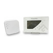 Generous Oda Termostatı Kablosuz Rf Programlı Fon Işıklı Dokunmatık Beyaz Generous Oda Termostatı Kablosuz Rf Programlı Fon Işıklı Dokunmatık Beyaz