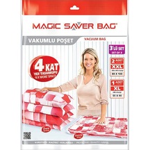 Saver Bag 3'lü Vakumlu Saklama Poşeti