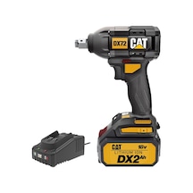 Cat DX72BC 18Volt/2.0Ah Li-ion Tek Akülü Şarjlı 350Nm Kömürsüz Profesyonel Somun Sıkma