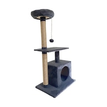 Nursoft Tek Delikli Kedi Tırmalama ve Oyun Evi 97 CM