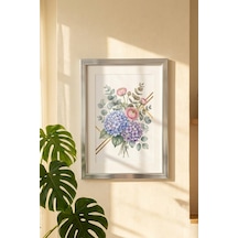 Porsima 4409 Gümüş PVC Modern Dekoratif Cam Fotoğraf Çerçevesi Masa Duvar Fotoğraf Çerçevesi 21x29,7cm