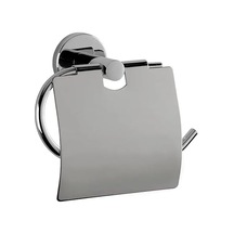 Tuvalet Kağıtlığı Metal, Kapaklı Tuvalet Kağıdı Tutucu, Krom Kaplama, Vidalı 16.5 x 12.2 x 11.2 CM