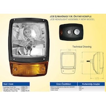 12v Far Sinyalli Arkadan Bağlantılı-deutsch Soketli Caterpıllar-hidromek-jcb-volvo İş Makinası Sol