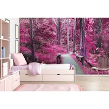 Pembe Romantik Orman Duvar Kağıdı