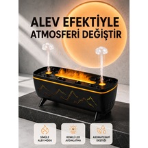 Alev Efektli Hava Nemlendirici 280 Ml Esansiyel Uyumlu Jöle Yağmur Efektli Difüzör - Lisinya