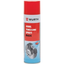 Würth Genel Temizleme Spreyi Basıc 500ml Balata Spreyi Yağ Temizleyici Siyah Würth Genel Temizleme Spreyi Basıc 500ml Balata Spreyi Yağ Temizleyici Siyah