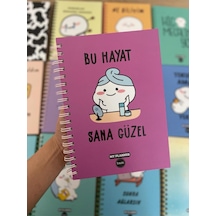 Bu Hayat Sana Güzel Konuşan Ajanda-akademik Ajanda Planlayıcı Mor
