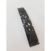 Kenar Bandı Pvc Tutkalsız 1mm 20mm 10mt Parlak Siyah Damla Siyah