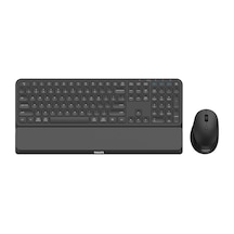 Phılıps Spt6607b, Siyah, Türkçe Q, 2.4ghz Ve Bluetooth Kablosuz, Bilek Destekli, Multimedya Klavye Mouse Set Optik