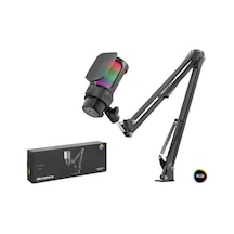 Rgb Mikrofon Seti Boom Mikrofon Kolu, Type-c 192khz 24bit, Siyah - M835b