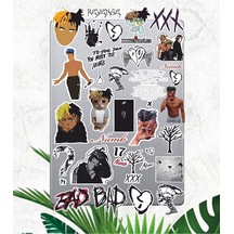 Xxxtentacion Sticker Seti Laptop Ajanda Pc Tablet Telefon Defter Etiket Bullet Journal Diğer