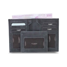 Guard Antik Siyah Hakiki Deri Çıkarılabilir Gizli Kartlıklı Erkek Cüzdan // Grd260225wt1580 Diğer