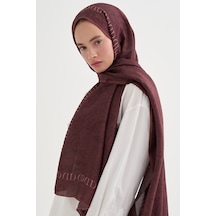 Carell Elenora Monogram Floş Şal Kızıl Çok Renkli