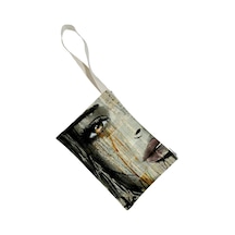 Unisex Buğulu Gözler Portföy Clutch Çanta