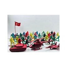 Asker Adam Oyuncak Seti 58'li Paket - Oyuncak Asker Seti - Türk Askeri Oyuncak Adam Seti