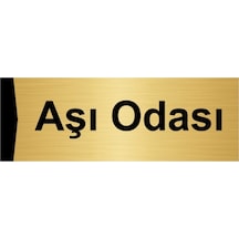 Uyku Odası 10x20cm Altın Renk Metal Yönlendirme Levhası
