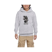 Zepplin Giyim Linkin Park Grup Poster Gri Çocuk Kapşonlu Sweatshirt Gri