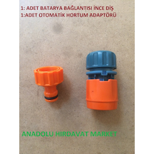 Sayım Otomatik Batarya Bağlantısı Adaptörü 2 Li Set