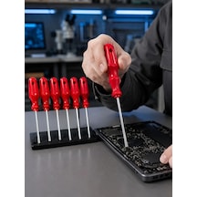 Ergonomik Saplı 7'li Tornavida Seti Profesyonel Kullanım