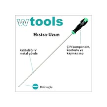 Weber Tools Extra Uzun Düz Uçlu Tornavida 30 x 300 MM