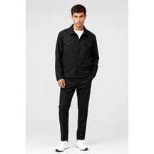 İmza 6 Drop Slim Fit Esnek Takım Elbise 1001260176 Siyah - Gri
