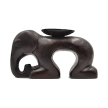 Yere Çökmüş Fil Tealight Mumluk 16 CM