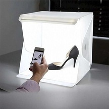 Lexroo Mini Stüdyo Led Işıklı 20x20 Cm Ürün Fotoğraf Çekim Çadırı