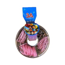 3a Yuvarlak Bölmeli Kutulu Ataş Seti Pembe
