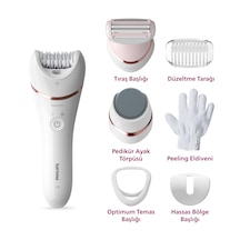 Philips BRE730/05 Epilatör (Yüz+Koltuk alti+Bikini Bölgesi+Bacak)Islak-Kuru,Işıklı,Kablosuz